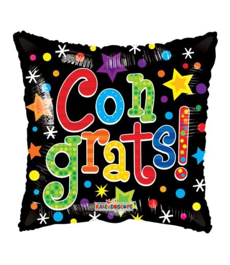 18 Inch PR Colorful Congrats Gb -Flat – Viva Party