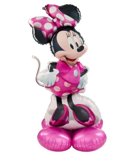 Minnie Mouse Forever Happy Birthday Balloon Arrangement.