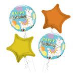 Llama Happy Birthday Balloon Bouquet 4pc – Viva Party