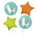 Llama Happy Birthday Balloon Bouquet 4pc – Viva Party