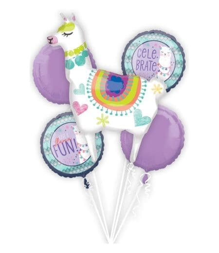 LlamaFoil Bouquet of Balloons - 5pcs – Viva Party
