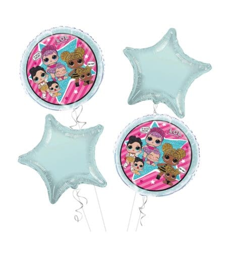 LOL Happy Birthday Balloon Bouquet 4pc – Viva Party