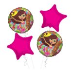 Luau Hula Girl Happy Birthday Balloon Bouquet 4pc – Viva Party
