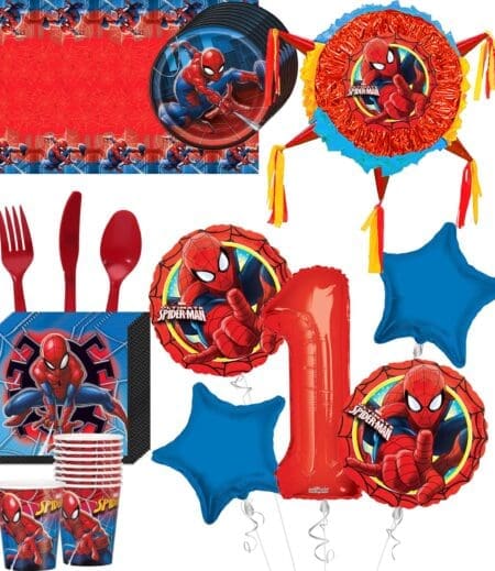 Spider-Man Deluxe Birthday Party Package for 8 Guests – Viva Party
