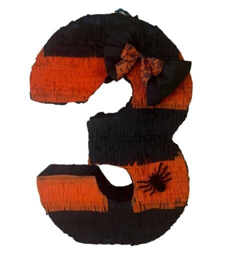 Halloween Number 3 Shaped Pinata – Viva Party