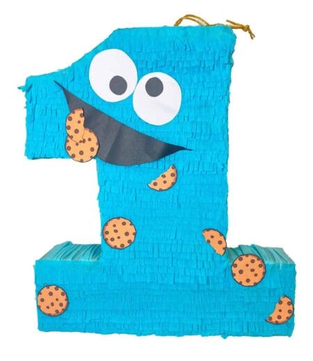 Monster Cookie Number 01 Shaped Pinata – Viva Party