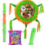 Halloween Drum Pinata Extra Large 24 Inch, Rope, Stick, Mask and Candy Bag Package. – Viva Party