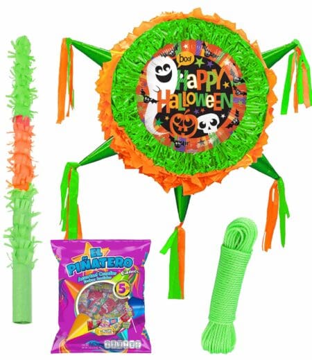 Halloween Drum Pinata Extra Large 24 Inch, Rope, Stick, Mask and Candy Bag Package. – Viva Party