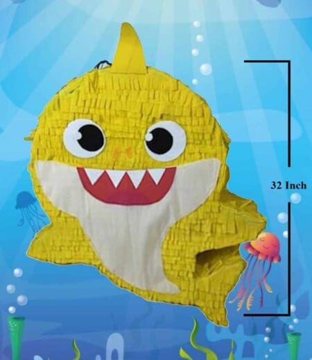 32 Inch Tall Baby Shark Jumbo Party Pinata, Theme Pinata, Custom Pinata, Birthday Party, Pinata Gift, Whack Pinata, Fun Pinata