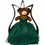 Hunter Green Color Quinceanera Teddy Bear Doll, Last Quince Bear Tulle Skirt, Mis Quince – Viva Party