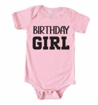 Baby Girl Happy Birthday Infant Jersey, Birthday Girl Jersy, Birthday Girl Shirt, Happy Birthday Bodisuit