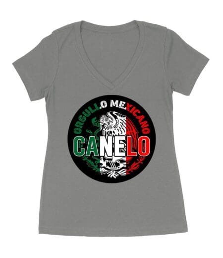 Orgullo Mexicano - Team Canelo Alvarez Boxing Pride T-Shirt Women's Ideal V-Neck – Viva Party