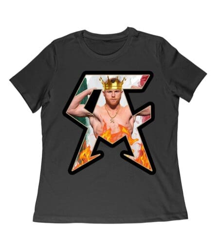 Canelo Alvarez Crowned Champion T-Shirt - CA Monogram Design Women Relaxed – Viva Party
