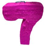 Handmade Pink Number 7 Piñata | Custom Party Decoration – Viva Party