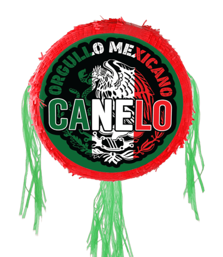 Orgullo Mexicano Canelo Pinata - 22 Inch with Mexican Flag and Logo