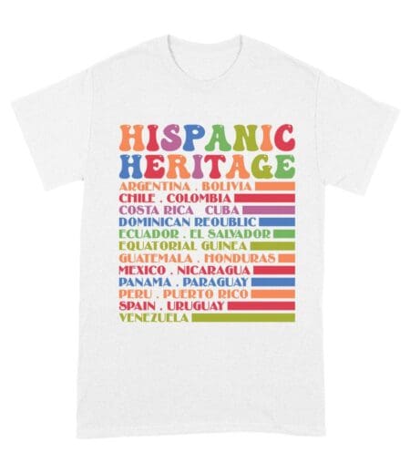 Hispanic Heritage Month Countries T-Shirt