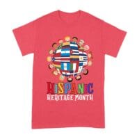 Hispanic Heritage Month T-Shirt | Celebrate Diversity with Colorful Kids & Flags Unisex Adult
